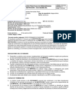 Acta Iniciación Prácticas No Remuneradas Institución - Cun Asume Arl Edwin