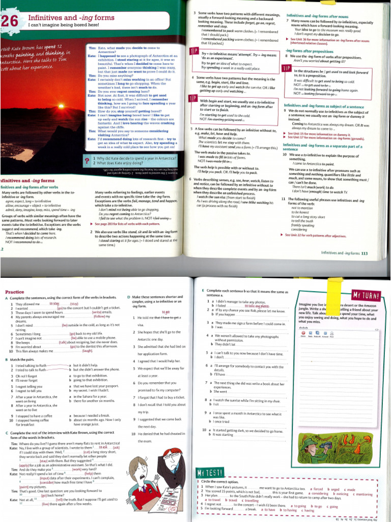 Infinitives and - Ing Forms | PDF