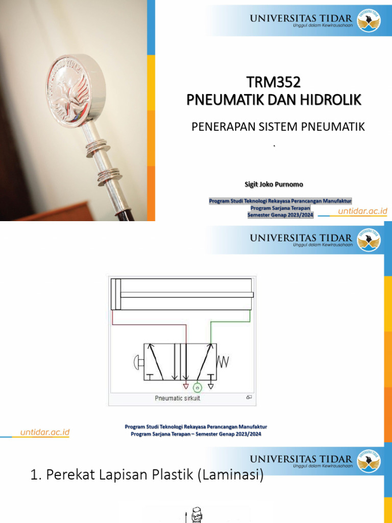 Pneumatik Hidrolik Pertemuan10 Penerapan Sistem Pneumatik Pdf