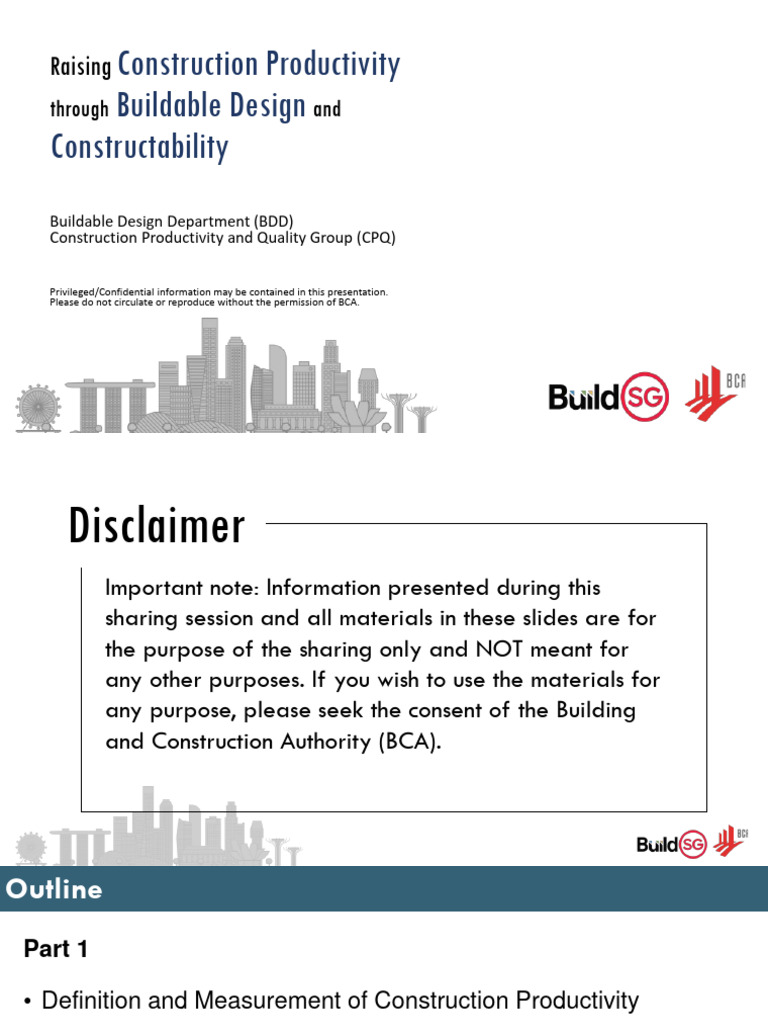 Topics 1 2 - Raising Productivity Through Buildability and ...