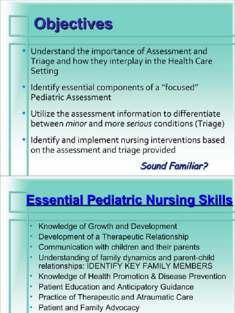 Assessment of pediatric patients pdf