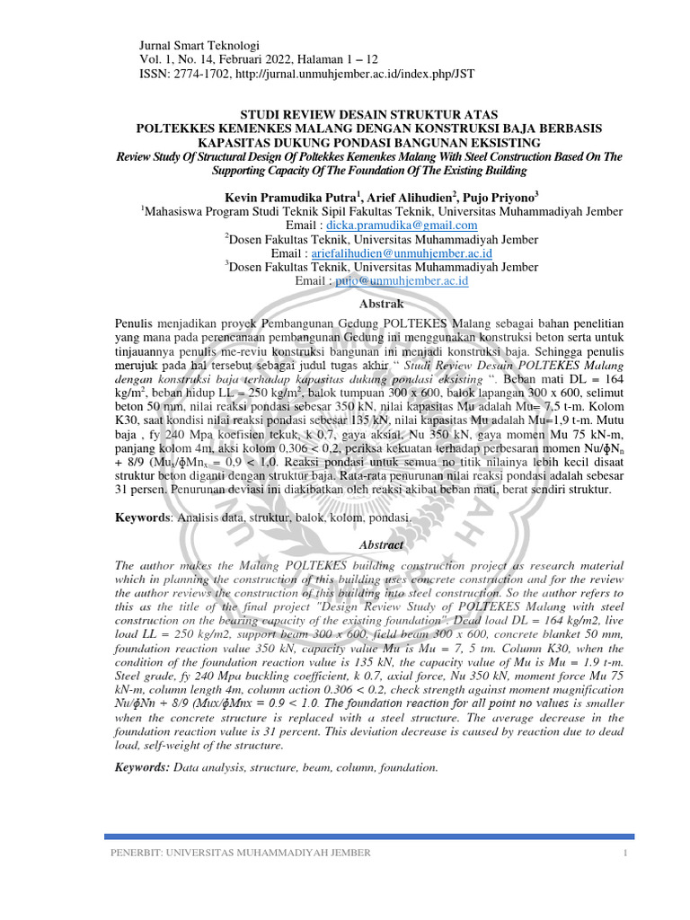 Studi Review Desain Struktur Atas | PDF | Seni | Sains & Matematika