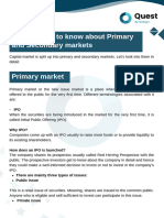 All You Need To Know About Primary Secondary Markets