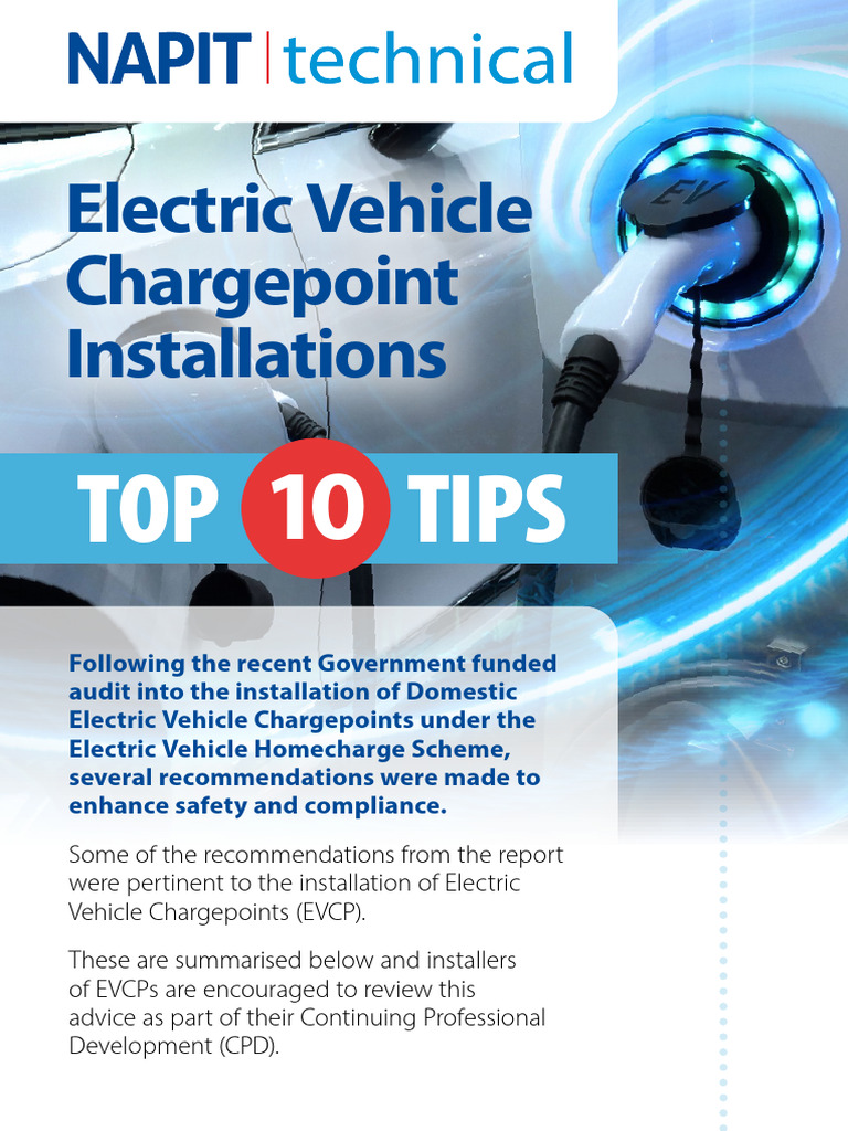 EV Chargepoint Installation Guidelines | PDF | Electromagnetism ...