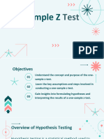 One Sample Z Test (G3)