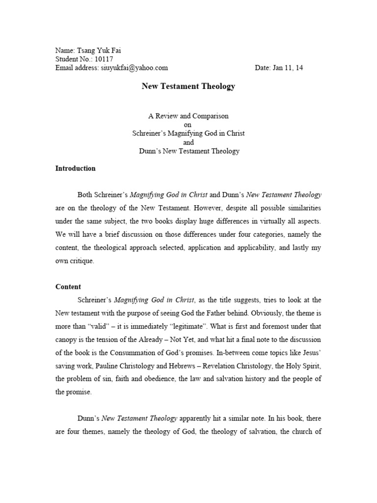 Assignment 1 | PDF | New Testament | Jesus