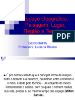 Espaço Geografico Paisagem e Territorio