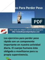 Ejercicios para Perder Peso