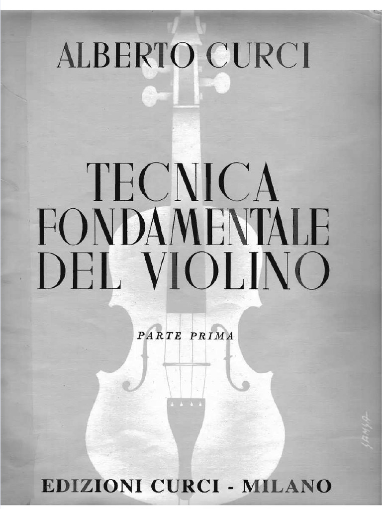 PDF Curci Metodo Per Violino Volume 1 | PDF