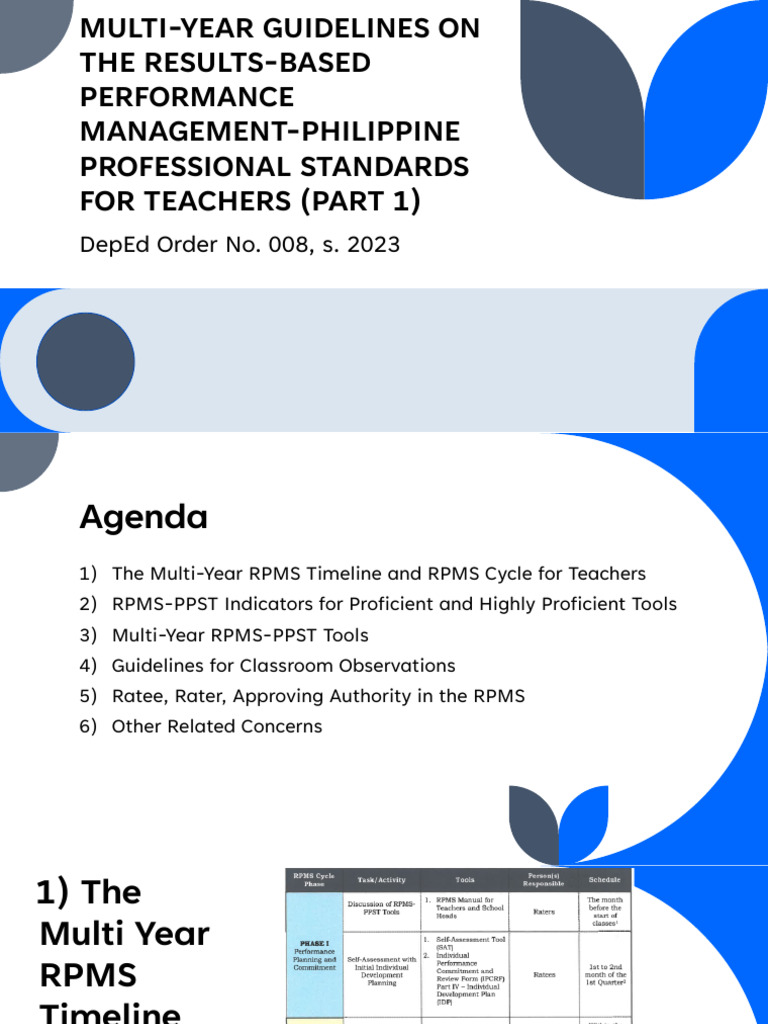 RPMS Guidelines for Teachers 2023 | PDF | Human Communication | Teaching