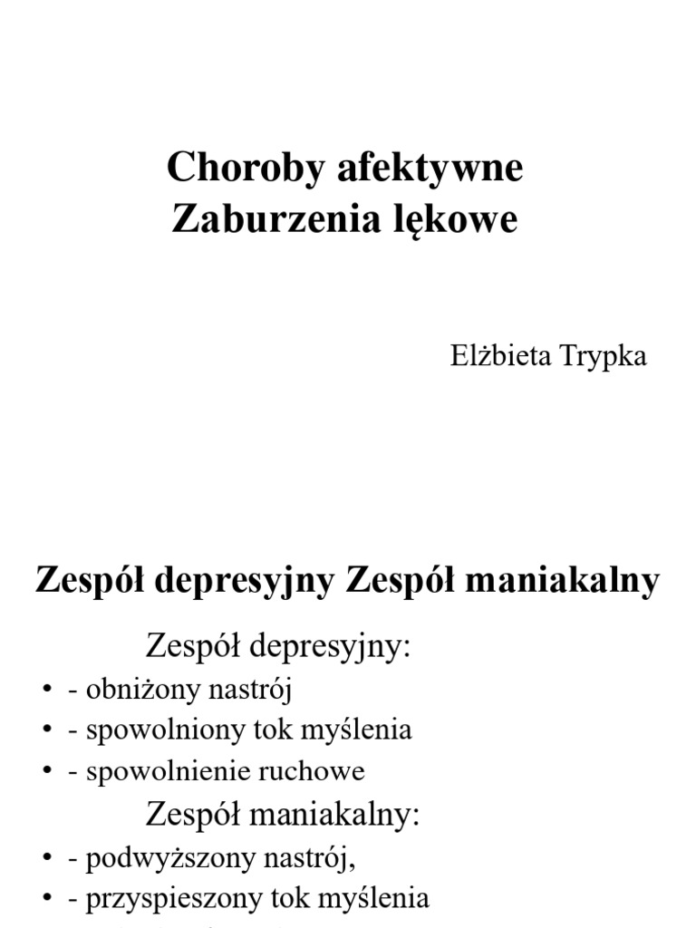 Depresja I Lęk 2022 | PDF