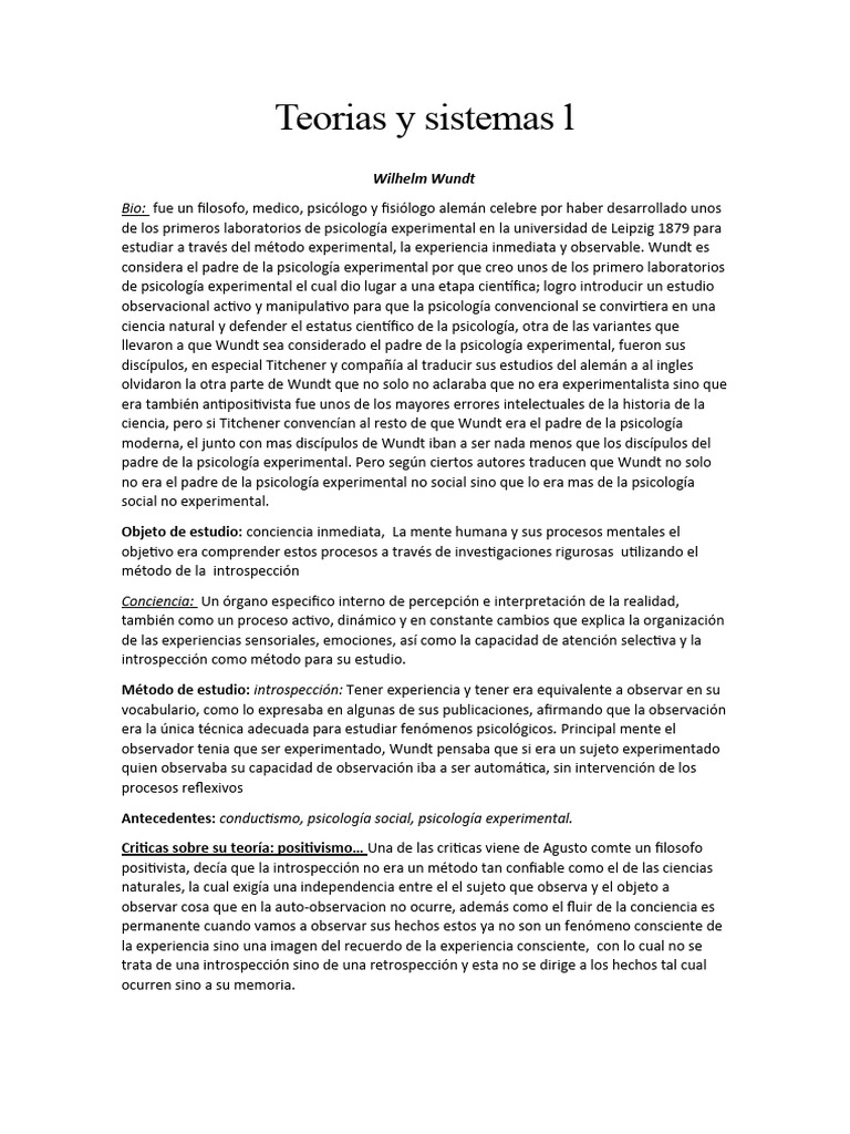 Teorias Y Sistemas L Pdf Psicología Experimental Sicología