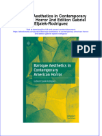 Download Baroque Aesthetics In Contemporary American Horror 2Nd Edition Gabriel Eljaiek Rodriguez online ebook  texxtbook full chapter pdf 