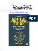 Ebook Artificial Intelligence For HR Use Ai To Support and Develop A Successful Workforce 2Nd Edition Ben Eubanks Online PDF All Chapter