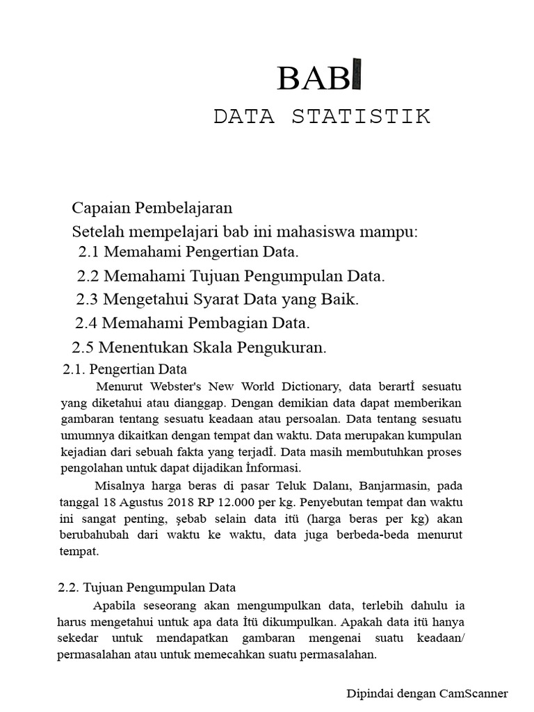 Panduan Pengumpulan dan Analisis Data | PDF