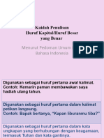 Kaidah Penulisan Huruf Kapital PUEBI