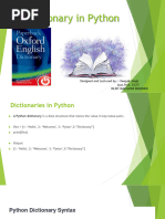 Dictionary in Python1