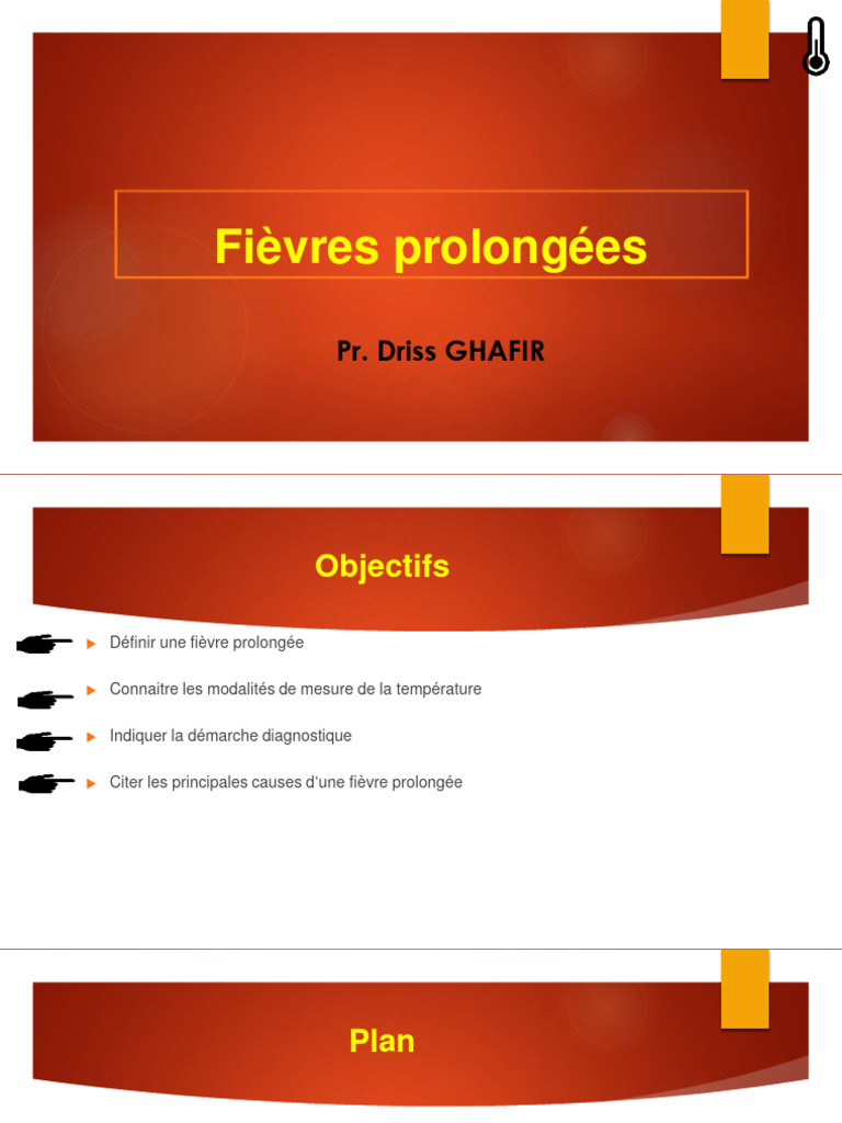Fièvre Prolongée : Diagnostic et Causes | PDF | Fièvre | Causes de décès