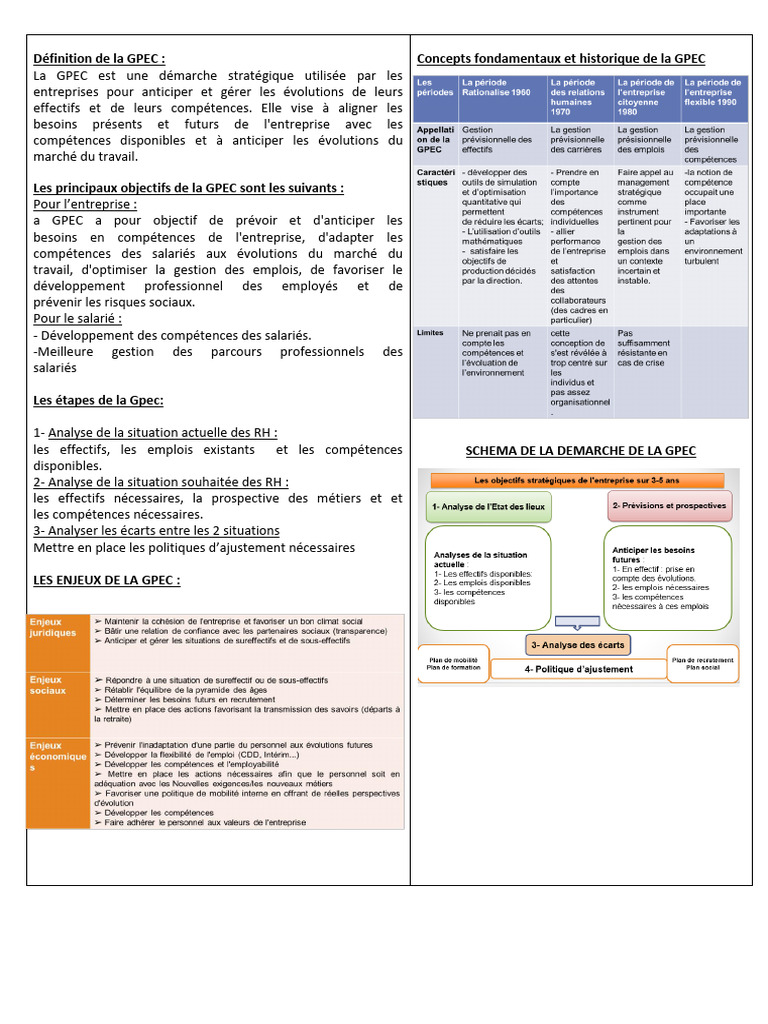 Comprendre la GPEC en entreprise | PDF | Gestion des ressources ...