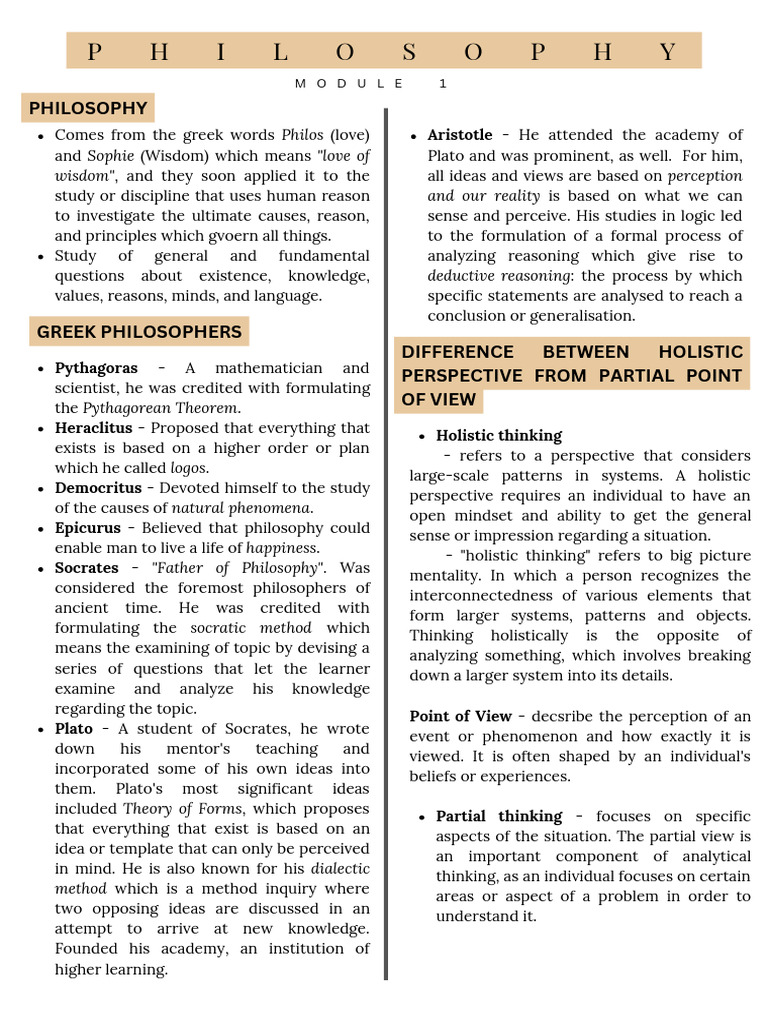 Overview of Philosophy and Its Branches | PDF | Reason | Argument