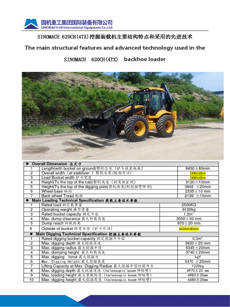 Backhoe Loader 620CH | PDF