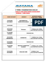 Inc - Xii - Term 1 - Examination Time Table & Syallabus For Cbse Super Chaina - Final