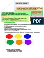 SESION DE APRENDIZAJE Colores primarios y secundarios
