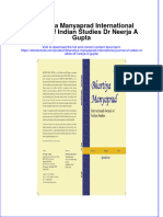 Ebook Bharatiya Manyaprad International Journal of Indian Studies DR Neerja A Gupta Online PDF All Chapter