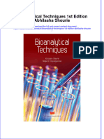 Download Bioanalytical Techniques 1St Edition Abhilasha Shourie online ebook  texxtbook full chapter pdf 