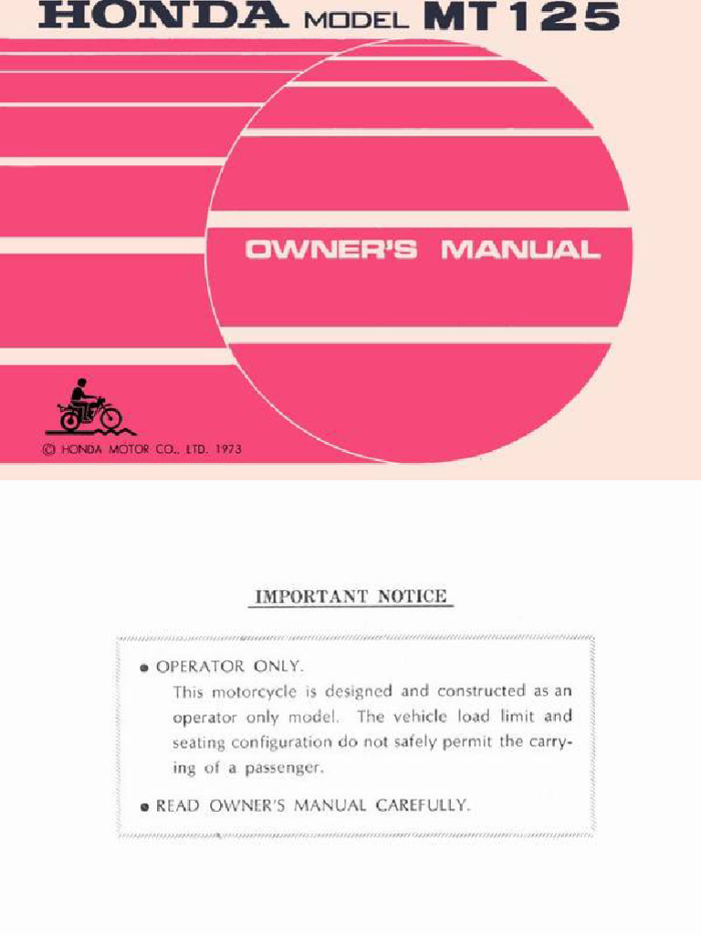 74 MT 125 | PDF