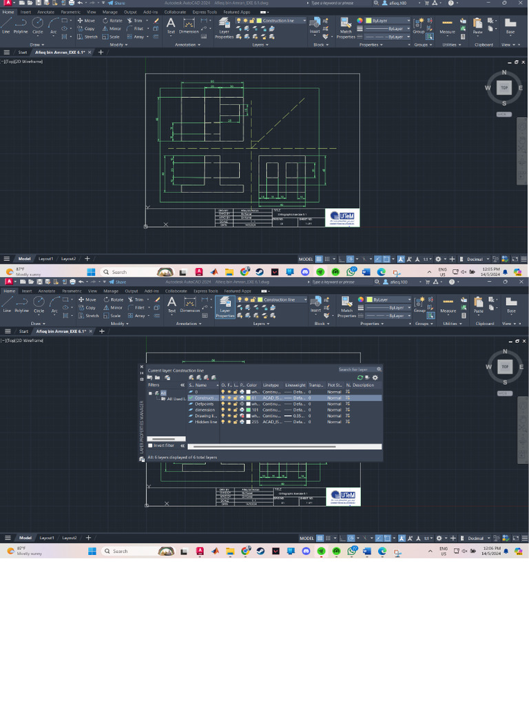 Autocad - EXE 6.1 | PDF