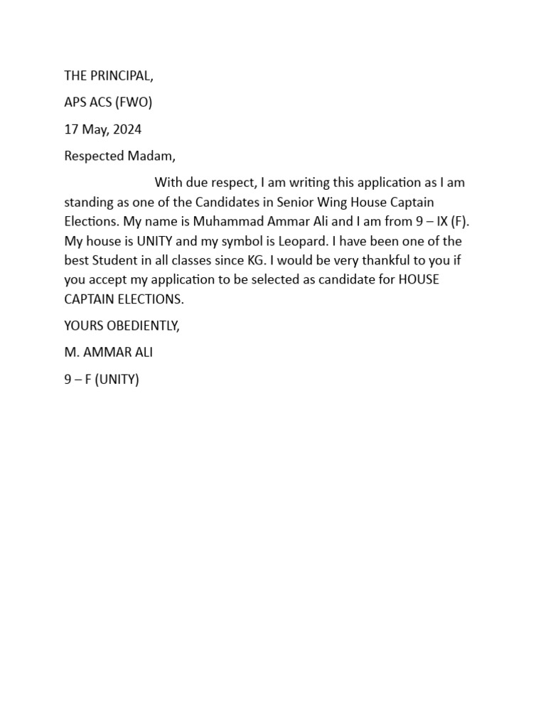 House Captain Election Application | PDF