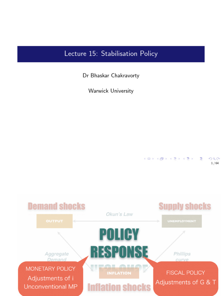 EC108 - Term 2 - Lecture 15 | PDF | Fiscal Policy | Fiscal Multiplier