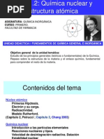 Tema 1.2 Química nuclear y estructura atómica