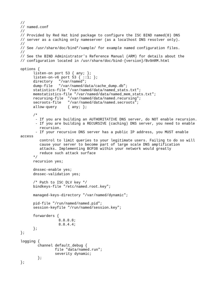ISC BIND DNS Server Configuration Guide | PDF | Computers
