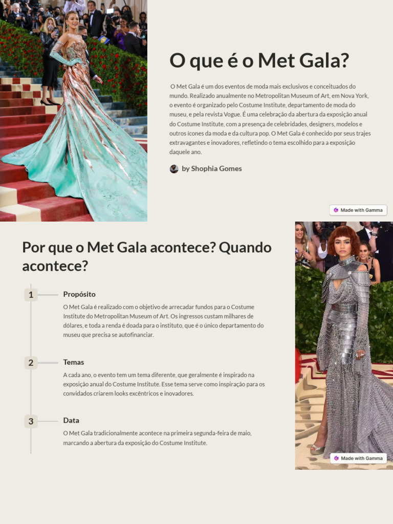 Brasileiros Brilham no Met Gala | PDF | Anna Wintour | Moda