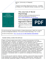 The Journal of Social Psychology: To Cite This Article: Charles W. Mueller & Edward Donnerstein (1983) Film-Induced