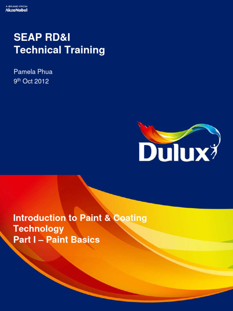 Paint Technology Training Overview | PDF | Paint | Coating
