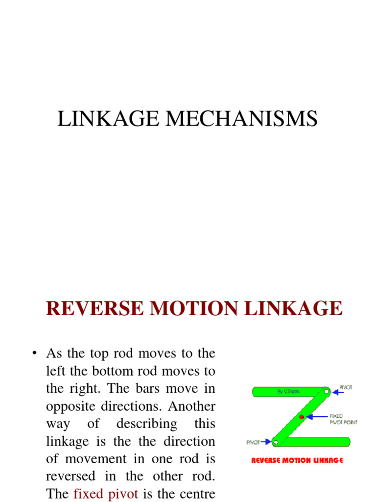 Linkage Mechanisms | PDF | Machines | Classical Mechanics