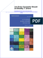 Ebook 45 Techniques Every Counselor Should Know Bradley T Erford Online PDF All Chapter