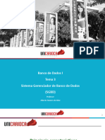 BD01 - Tema 3 - Sistema Gerenciador de Bancos de Dados SGBD