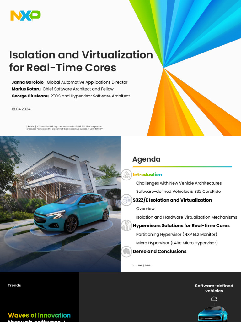 Isolation and Virtualization Solutions For Automotive Real Time ...