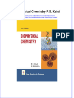 Download Biophysical Chemistry P S Kalsi online ebook  texxtbook full chapter pdf 