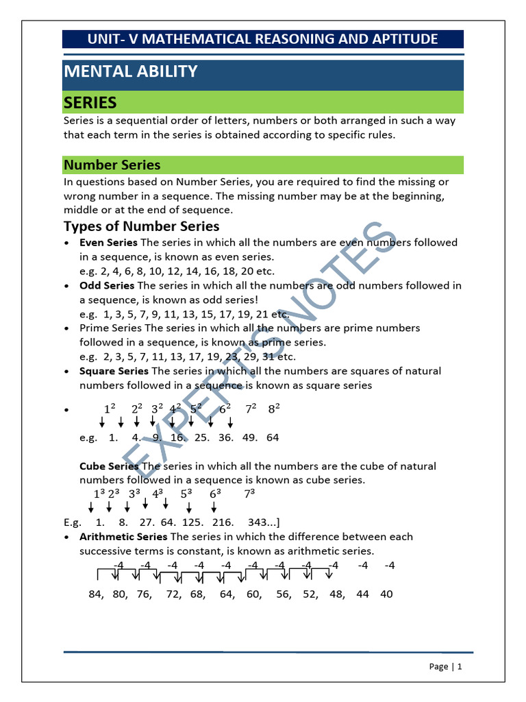 Maths | PDF | Family | Sequence