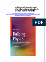 Ebook Building Physics From Physical Principles To International Standards 2Nd Edition Marko Pinteric Online PDF All Chapter