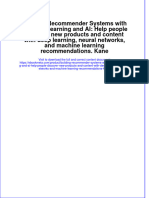 Download ebook Building Recommender Systems With Machine Learning And Ai Help People Discover New Products And Content With Deep Learning Neural Networks And Machine Learning Recommendations Kane online pdf all chapter docx epub 