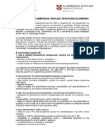 Profile of A Cesol Se For External Examiner PDF