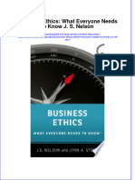 Ebook Business Ethics What Everyone Needs To Know J S Nelson Online PDF All Chapter