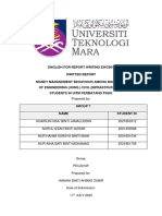 Written Report Money Management Behavior Among Students 6F Group 7