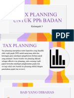 Tax Planning Untuk PPH Badan